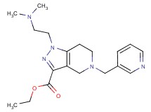 ethyl 1-[2-(dimethylamino)ethyl]-5-(3-pyridinylmethyl)-4,5,6,7-tetrahydro-1H-pyrazolo[4,3-c]pyridine-3-carboxylate