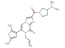 7-allyl-2-{[3-(dimethylamino)pyrrolidin-1-yl]carbonyl}-6-(2,5-dimethyl-3-furyl)imidazo[1,2-a]pyrazin-8(7H)-one