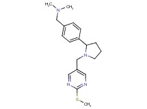 N,N-dimethyl-1-[4-(1-{[2-(methylthio)pyrimidin-5-yl]methyl}pyrrolidin-2-yl)phenyl]methanamine
