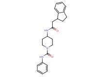 4-[(2,3-dihydro-1H-inden-1-ylacetyl)amino]-N-phenylpiperidine-1-carboxamide