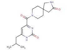 8-[(6-isobutyl-2-oxo-1,2-dihydro-4-pyrimidinyl)carbonyl]-2,8-diazaspiro[4.5]decan-3-one