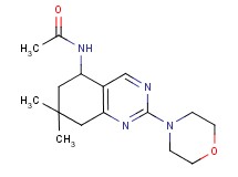 N-[7,7-dimethyl-2-(4-morpholinyl)-5,6,7,8-tetrahydro-5-quinazolinyl]acetamide