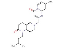 8-methyl-2-{[(4aS*,8aR*)-1-(3-methylbutyl)-2-oxooctahydro-1,6-naphthyridin-6(2H)-yl]methyl}-4H-pyrido[1,2-a]pyrimidin-4-one