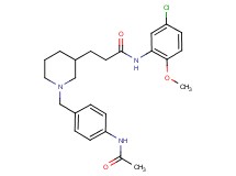 3-{1-[4-(acetylamino)benzyl]-3-piperidinyl}-N-(5-chloro-2-methoxyphenyl)propanamide