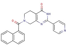 7-(1-naphthoyl)-2-(4-pyridinyl)-5,6,7,8-tetrahydropyrido[3,4-d]pyrimidin-4(3H)-one