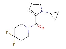 1-[(1-cyclopropyl-1H-pyrrol-2-yl)carbonyl]-4,4-difluoropiperidine