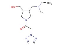[(3R*,4R*)-4-{[ethyl(methyl)amino]methyl}-1-(2H-1,2,3-triazol-2-ylacetyl)-3-pyrrolidinyl]methanol