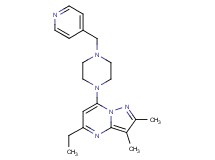 5-ethyl-2,3-dimethyl-7-[4-(pyridin-4-ylmethyl)piperazin-1-yl]pyrazolo[1,5-a]pyrimidine