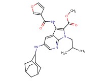 methyl 5-(2-adamantylamino)-3-(3-furoylamino)-1-isobutyl-1H-pyrrolo[2,3-b]pyridine-2-carboxylate