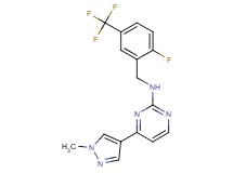 N-[2-fluoro-5-(trifluoromethyl)benzyl]-4-(1-methyl-1H-pyrazol-4-yl)pyrimidin-2-amine
