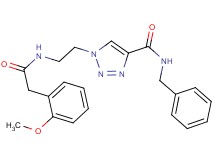 N-benzyl-1-(2-{[(2-methoxyphenyl)acetyl]amino}ethyl)-1H-1,2,3-triazole-4-carboxamide