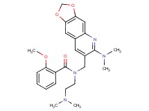 N-{[6-(dimethylamino)[1,3]dioxolo[4,5-g]quinolin-7-yl]methyl}-N-[2-(dimethylamino)ethyl]-2-methoxybenzamide