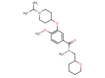 3-[(1-isopropyl-4-piperidinyl)oxy]-4-methoxy-N-methyl-N-(tetrahydro-2H-pyran-2-ylmethyl)benzamide