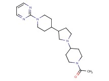 2-{4-[1-(1-acetyl-4-piperidinyl)-3-pyrrolidinyl]-1-piperidinyl}pyrimidine