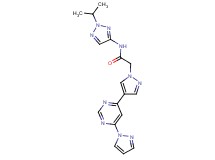 N-(2-isopropyl-2H-1,2,3-triazol-4-yl)-2-{4-[6-(1H-pyrazol-1-yl)pyrimidin-4-yl]-1H-pyrazol-1-yl}acetamide