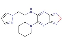 6-(1-piperidinyl)-N-[2-(1H-pyrazol-1-yl)ethyl][1,2,5]oxadiazolo[3,4-b]pyrazin-5-amine