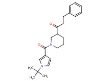 1-{1-[(1-tert-butyl-1H-pyrrol-3-yl)carbonyl]-3-piperidinyl}-3-phenyl-1-propanone