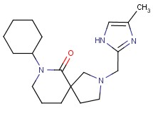 7-cyclohexyl-2-[(4-methyl-1H-imidazol-2-yl)methyl]-2,7-diazaspiro[4.5]decan-6-one