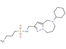 N-[(5-cyclohexyl-5,6,7,8-tetrahydro-4H-pyrazolo[1,5-a][1,4]diazepin-2-yl)methyl]butane-1-sulfonamide