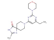 8-(6-ethyl-2-morpholin-4-ylpyrimidin-4-yl)-2-methyl-1,3,8-triazaspiro[4.5]dec-1-en-4-one
