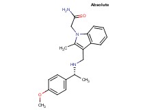 2-[3-({[(1R)-1-(4-methoxyphenyl)ethyl]amino}methyl)-2-methyl-1H-indol-1-yl]acetamide