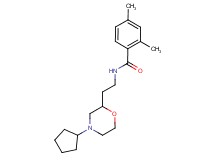 N-[2-(4-cyclopentylmorpholin-2-yl)ethyl]-2,4-dimethylbenzamide