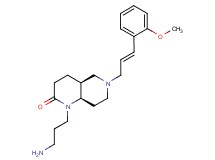 rel-(4aS,8aR)-1-(3-aminopropyl)-6-[(2E)-3-(2-methoxyphenyl)-2-propen-1-yl]octahydro-1,6-naphthyridin-2(1H)-one dihydrochloride