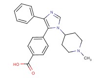 4-[1-(1-methylpiperidin-4-yl)-4-phenyl-1H-imidazol-5-yl]benzoic acid