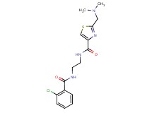 N-{2-[(2-chlorobenzoyl)amino]ethyl}-2-[(dimethylamino)methyl]-1,3-thiazole-4-carboxamide