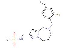 N-{[5-(2-fluoro-4-methylbenzyl)-5,6,7,8-tetrahydro-4H-pyrazolo[1,5-a][1,4]diazepin-2-yl]methyl}methanesulfonamide