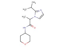 2-(2-isopropyl-1H-imidazol-1-yl)-N-(tetrahydro-2H-pyran-4-yl)propanamide