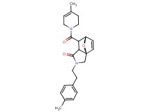 (3aR*,6S*)-7-[(4-methyl-3,6-dihydropyridin-1(2H)-yl)carbonyl]-2-[2-(4-methylphenyl)ethyl]-2,3,7,7a-tetrahydro-3a,6-epoxyisoindol-1(6H)-one