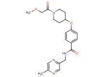 4-{[1-(methoxyacetyl)-4-piperidinyl]oxy}-N-[(5-methyl-2-pyrazinyl)methyl]benzamide