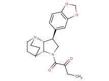 1-[(2R*,3S*,6R*)-3-(1,3-benzodioxol-5-yl)-1,5-diazatricyclo[5.2.2.0~2,6~]undec-5-yl]-1-oxo-2-butanone