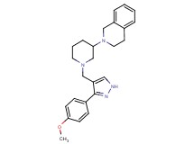 2-(1-{[3-(4-methoxyphenyl)-1H-pyrazol-4-yl]methyl}-3-piperidinyl)-1,2,3,4-tetrahydroisoquinoline