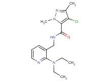 4-chloro-N-{[2-(diethylamino)pyridin-3-yl]methyl}-1,3-dimethyl-1H-pyrazole-5-carboxamide
