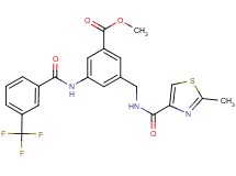methyl 3-({[(2-methyl-1,3-thiazol-4-yl)carbonyl]amino}methyl)-5-{[3-(trifluoromethyl)benzoyl]amino}benzoate