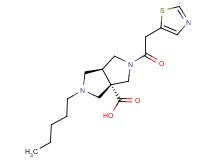 (3aS*,6aS*)-2-pentyl-5-(1,3-thiazol-5-ylacetyl)hexahydropyrrolo[3,4-c]pyrrole-3a(1H)-carboxylic acid