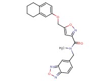 N-(2,1,3-benzoxadiazol-5-ylmethyl)-N-methyl-5-[(5,6,7,8-tetrahydro-2-naphthalenyloxy)methyl]-3-isoxazolecarboxamide