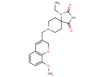 1-ethyl-8-[(8-methoxy-2H-chromen-3-yl)methyl]-1,3,8-triazaspiro[4.5]decane-2,4-dione