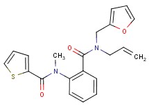 N-(2-{[allyl(2-furylmethyl)amino]carbonyl}phenyl)-N-methylthiophene-2-carboxamide