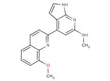 4-(8-methoxyquinolin-2-yl)-N-methyl-1H-pyrrolo[2,3-b]pyridin-6-amine