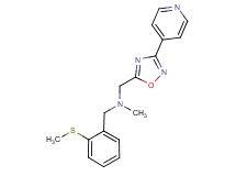 N-methyl-1-[2-(methylthio)phenyl]-N-{[3-(4-pyridinyl)-1,2,4-oxadiazol-5-yl]methyl}methanamine