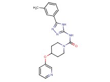 N-[5-(3-methylphenyl)-4H-1,2,4-triazol-3-yl]-4-(pyridin-3-yloxy)piperidine-1-carboxamide