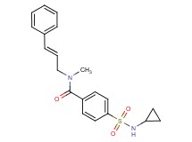 4-[(cyclopropylamino)sulfonyl]-N-methyl-N-[(2E)-3-phenyl-2-propen-1-yl]benzamide