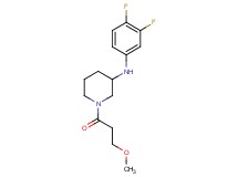 N-(3,4-difluorophenyl)-1-(3-methoxypropanoyl)-3-piperidinamine