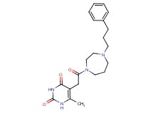 6-methyl-5-{2-oxo-2-[4-(3-phenylpropyl)-1,4-diazepan-1-yl]ethyl}-2,4(1H,3H)-pyrimidinedione