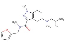 N-(2-furylmethyl)-5-[isobutyl(methyl)amino]-N,1-dimethyl-4,5,6,7-tetrahydro-1H-indazole-3-carboxamide