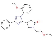 1-(2-methoxyethyl)-4-[1-(2-methoxyphenyl)-3-phenyl-1H-1,2,4-triazol-5-yl]pyrrolidin-2-one