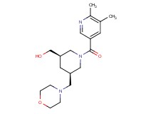[(3R*,5R*)-1-[(5,6-dimethylpyridin-3-yl)carbonyl]-5-(morpholin-4-ylmethyl)piperidin-3-yl]methanol